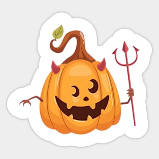 evil pumpkins Sticker